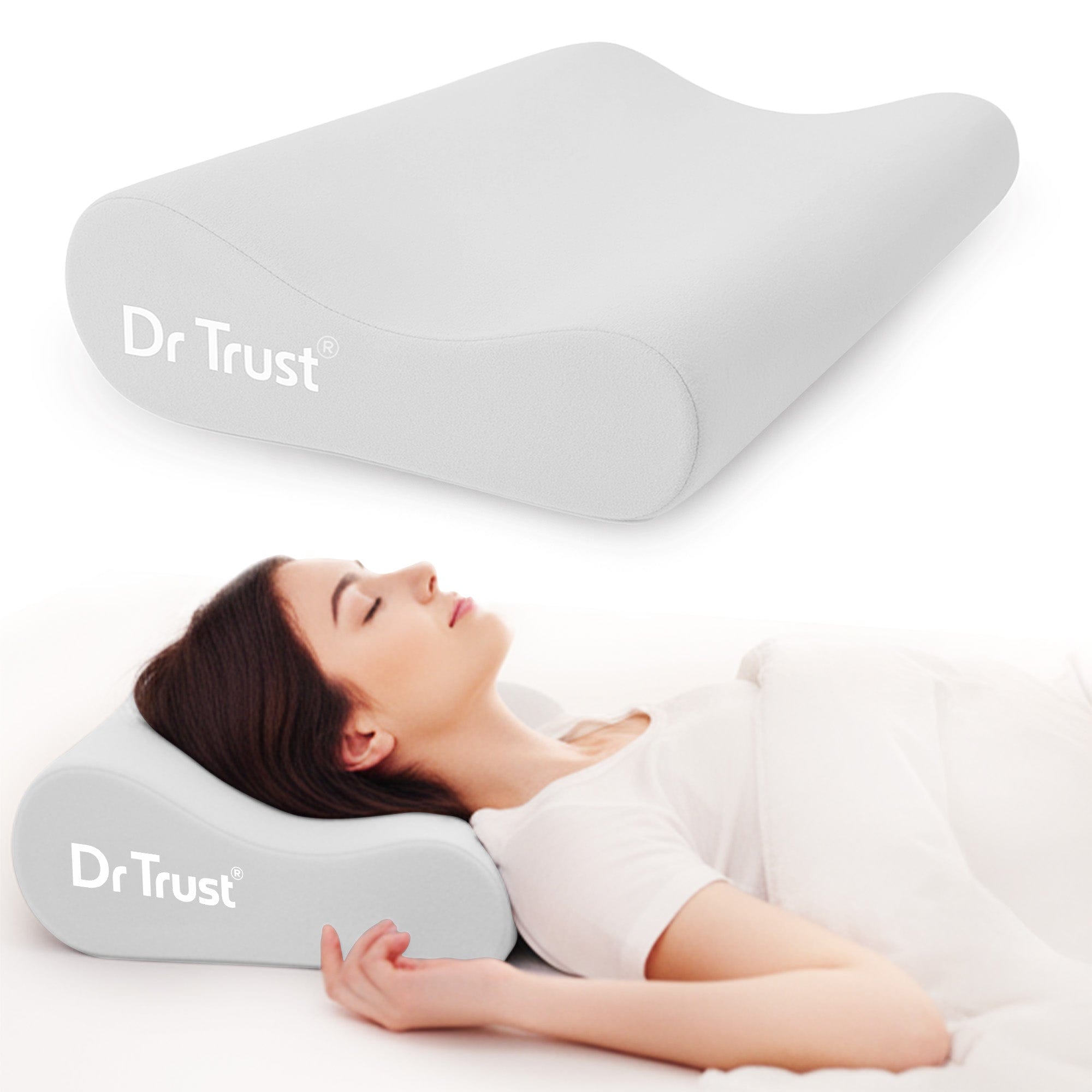 Dr Trust USA Cervical Pillow Dr Trust USA Orthopedic Contoured Cervical Pillow 394