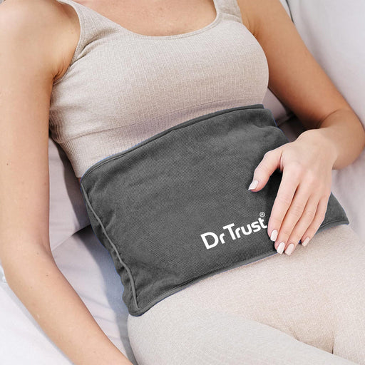 Dr Trust USA Hot Cold Dr Trust USA Orthopedic Electric Heating Pad for Muscle Pain Relief I Heat Belt Lower Back Heat Therapy I Abdominal Stomach Pain I Period Cramps I Waist Wrap With Temperature Settings I Lumbar, Shoulder & Knee Pain Management 350