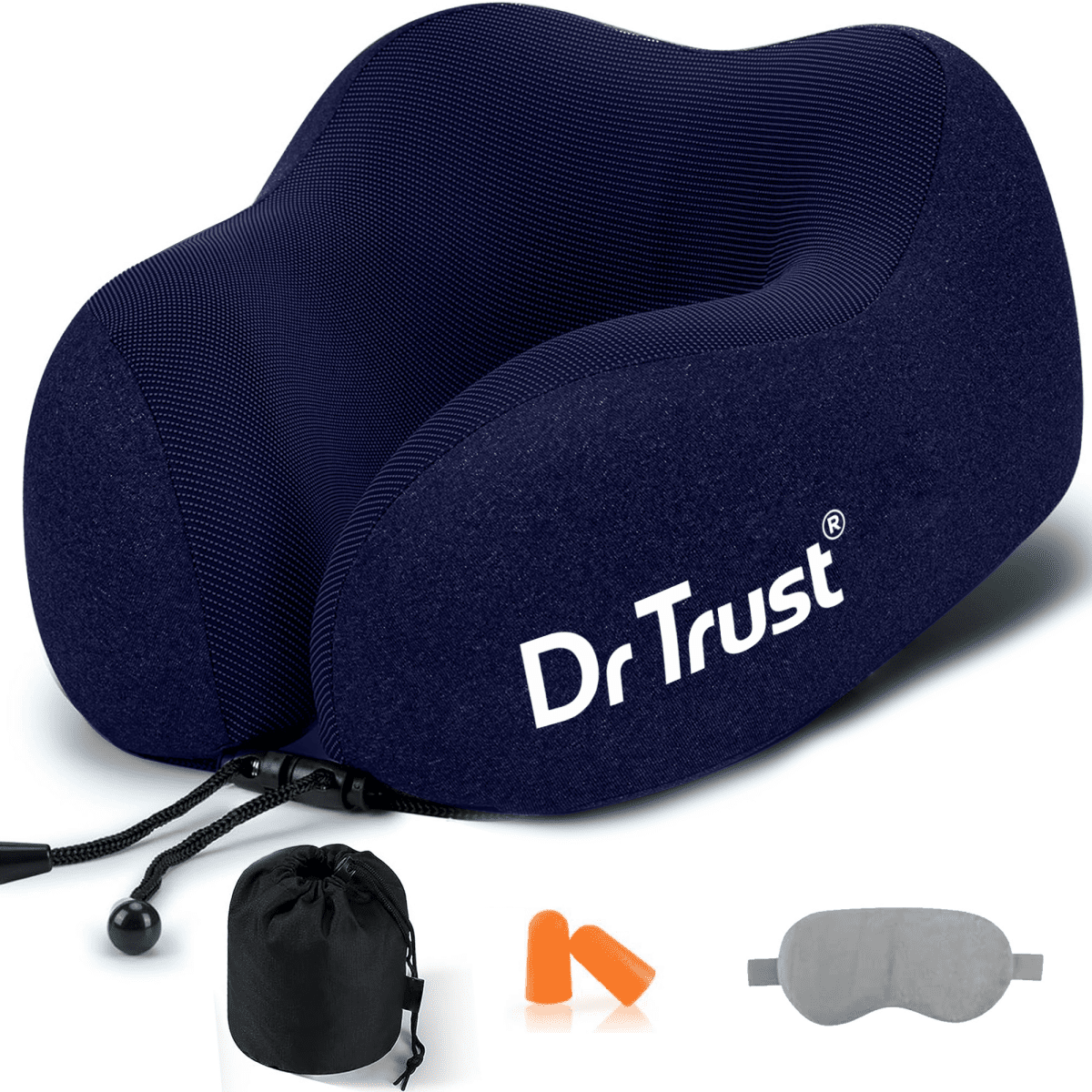 Dr Trust USA Orthopedic Memory Foam Travel Neck Pillow 358