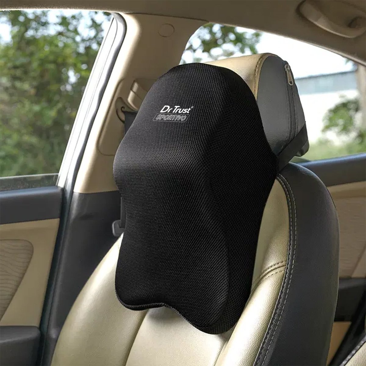 Dr Trust USA Orthopedic Neck Rest Headrest Car Pillow 357 (Large)