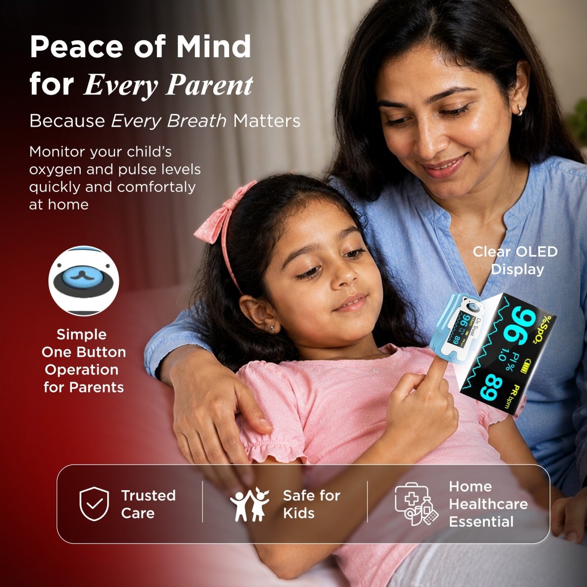Dr Trust USA Paediatric Finger Tip Pulse Oximeter 212