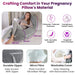 Dr Trust USA pregnancy pillow Dr Trust USA Pregnancy Pillow for Pregnant Women to Sleep, C Shape Full Body Maternity Pillow/ Cushion for Sleeping, Sitting, Belly Support, Back Pain Relief, and Baby Nursing - 362 (Pack of 1)