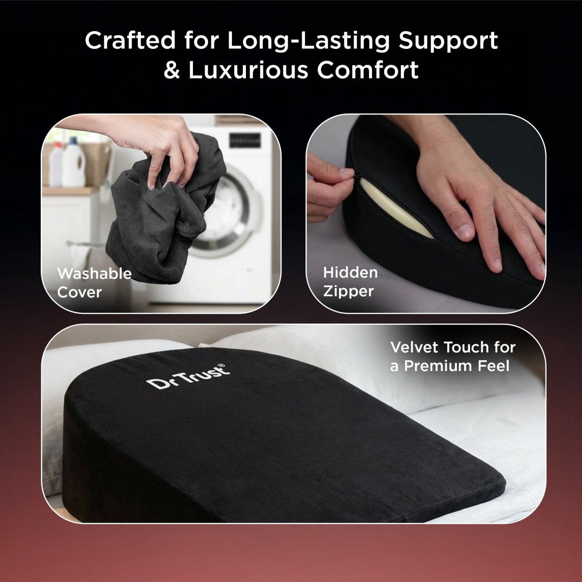 Dr Trust USA Pregnancy Wedge Pillow 3212