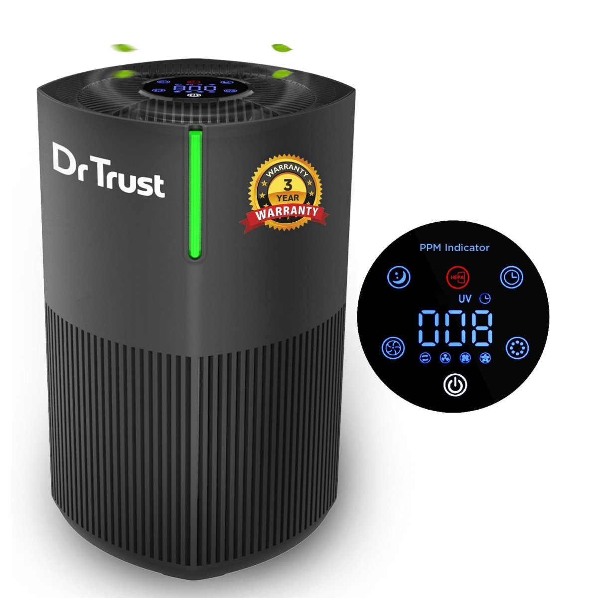 Dr Trust USA Zurich Home Air Purifier 908 (Black)