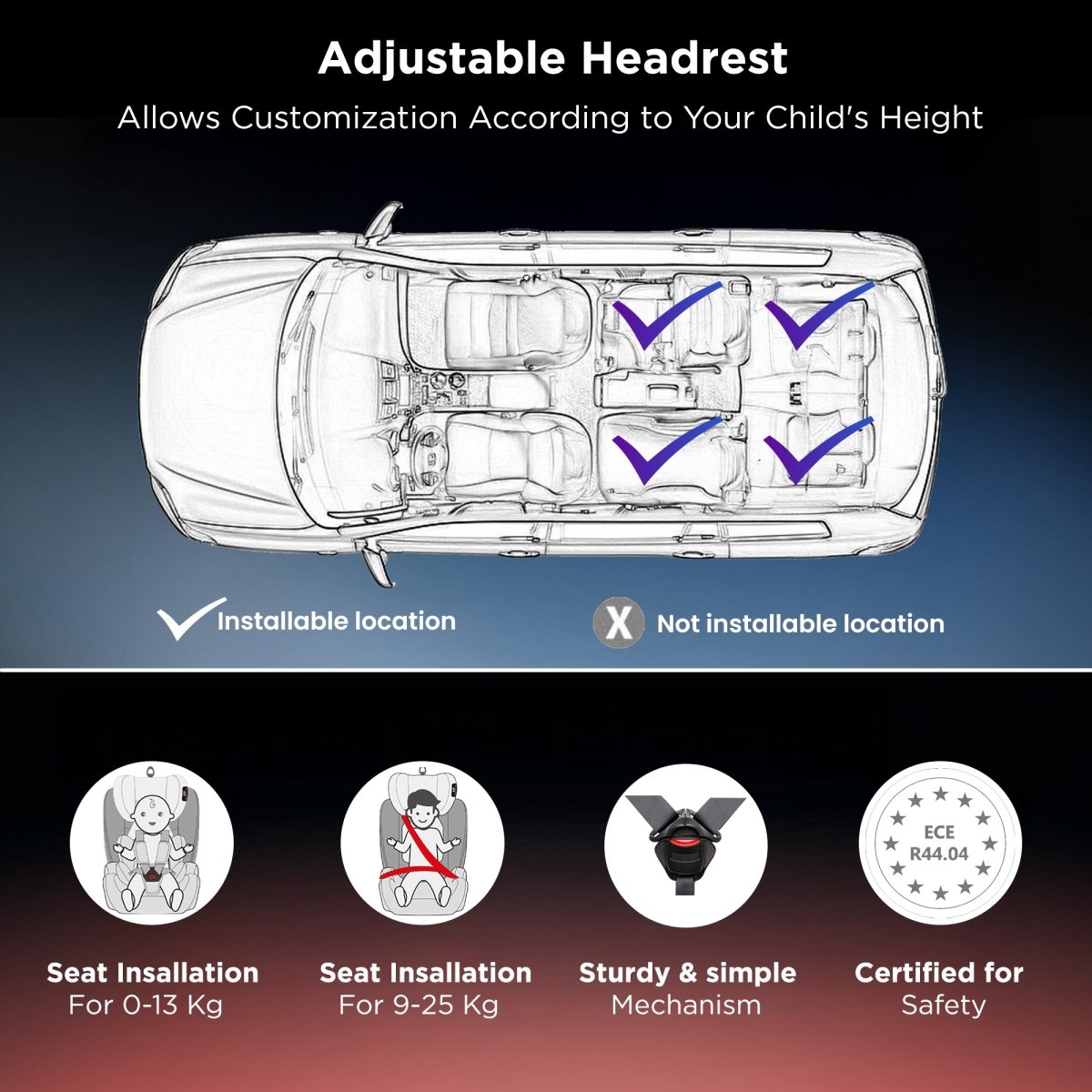 Trumom USA Convertible Baby Car Seat 2006 (0-25 kgs)