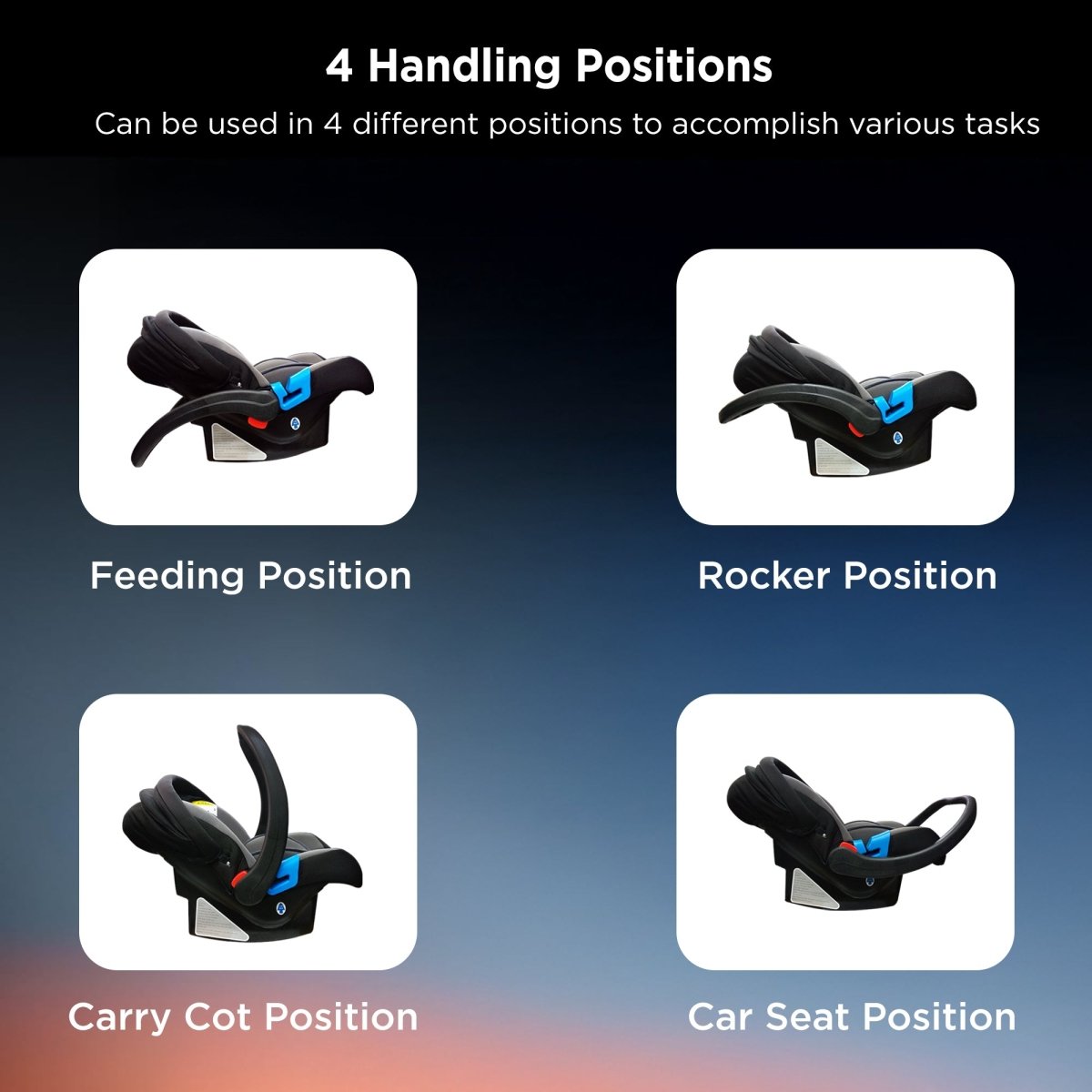 Trumom USA Infant Baby Car Seat, Carry Cot, Rocker 2007 (0 - 13 kgs)