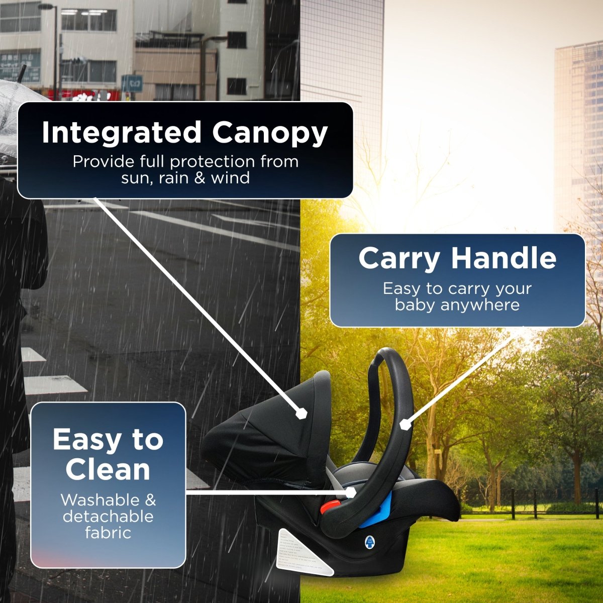 Trumom USA Infant Baby Car Seat, Carry Cot, Rocker 2007 (0 - 13 kgs)