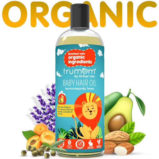 Dr Trust free_gift Trumom USA ORGANIC Hair Oil (100 ml) (Expiry May 2024)