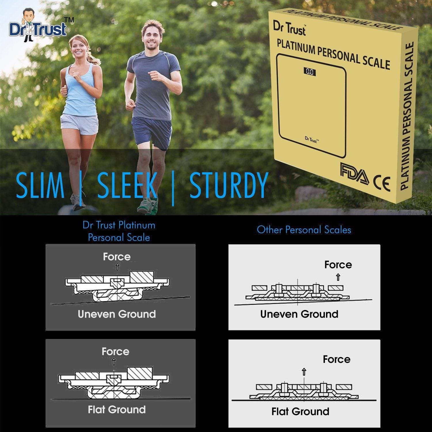 Dr Trust USA Platinum Scale (Non Rechargeable) | Dr Trust.