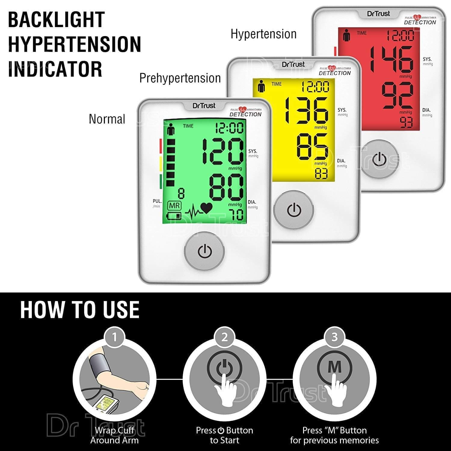 Dr Trust USA BP Elegance (With Adaptor) Blood Pressure Monitor | Dr Trust.