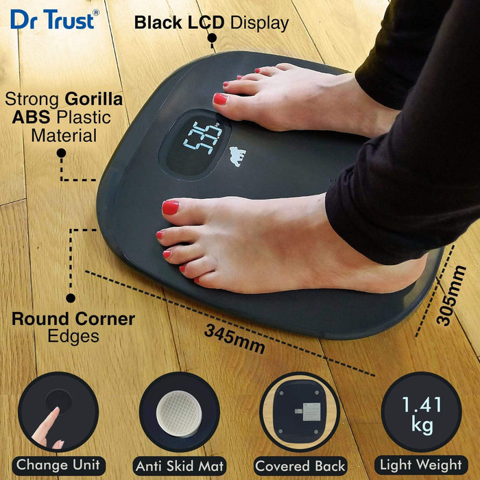 Dr Trust USA ABS Absolute Personal Scale (Grey) Weighing Machine | Dr Trust.