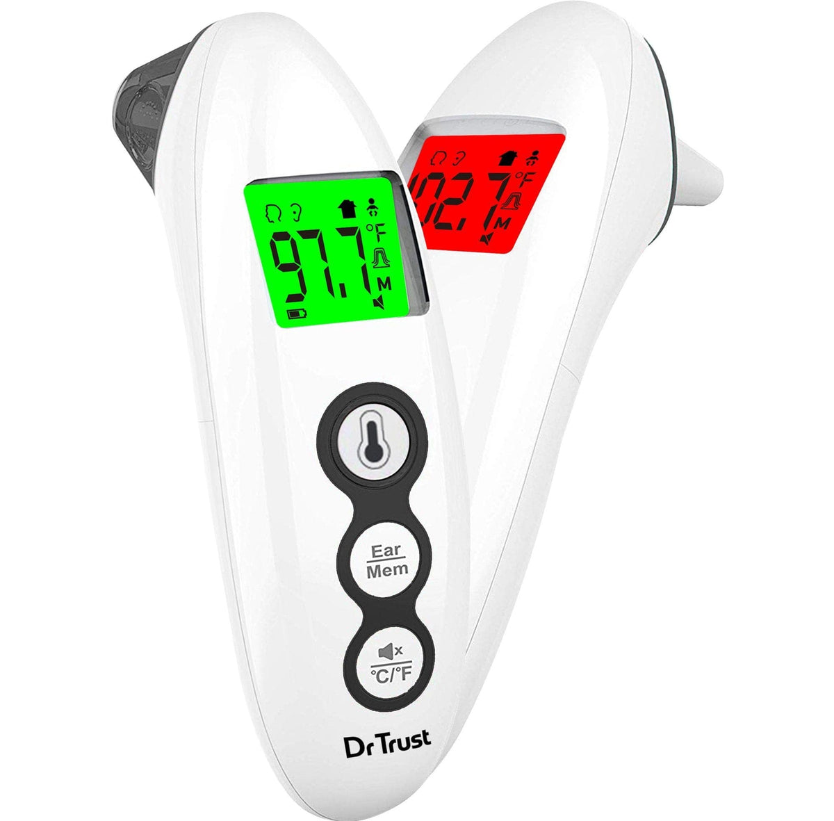 Digital infrared thermometer forehead and ear