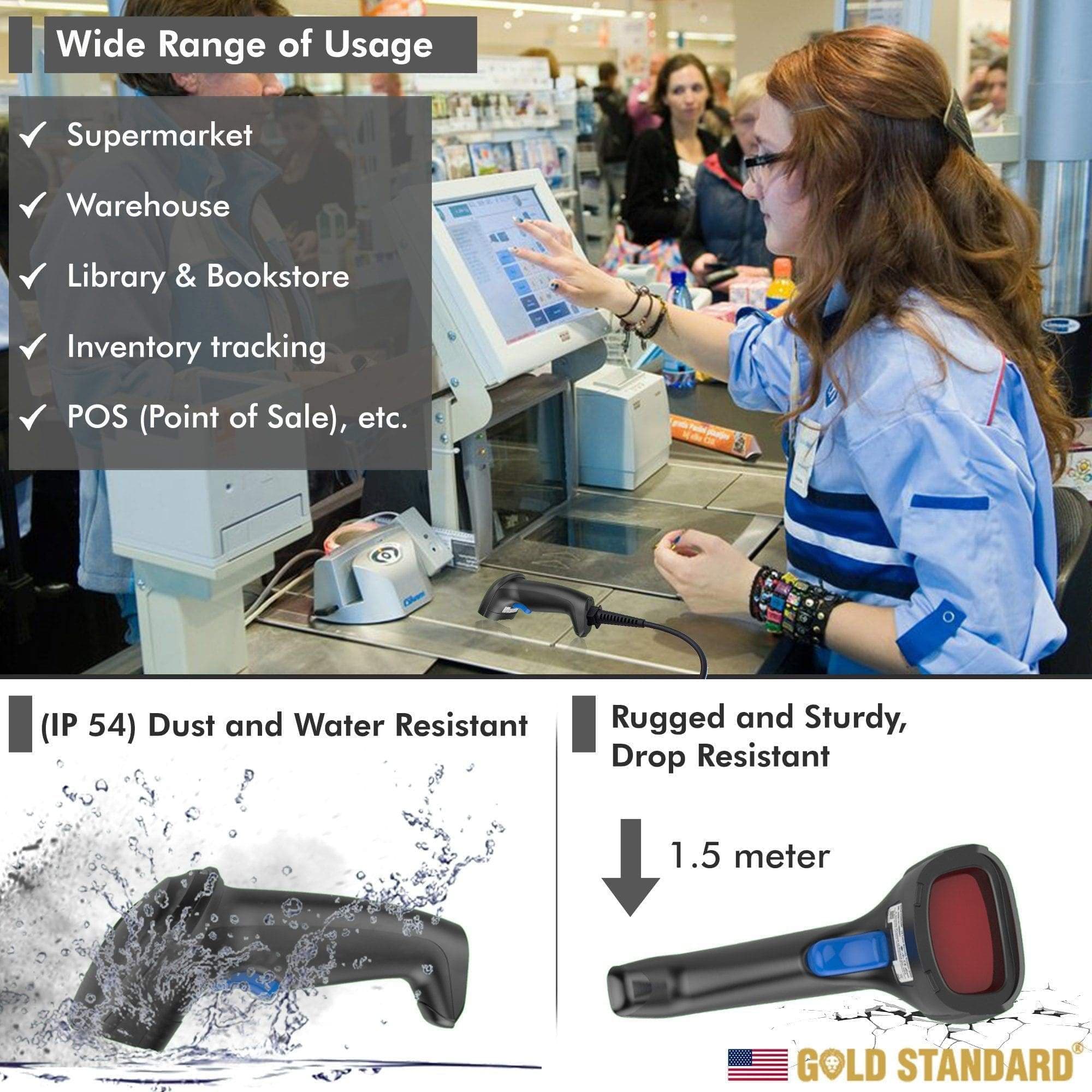 Goldstandard USA Barcode Scanner 3005 | Dr Trust.