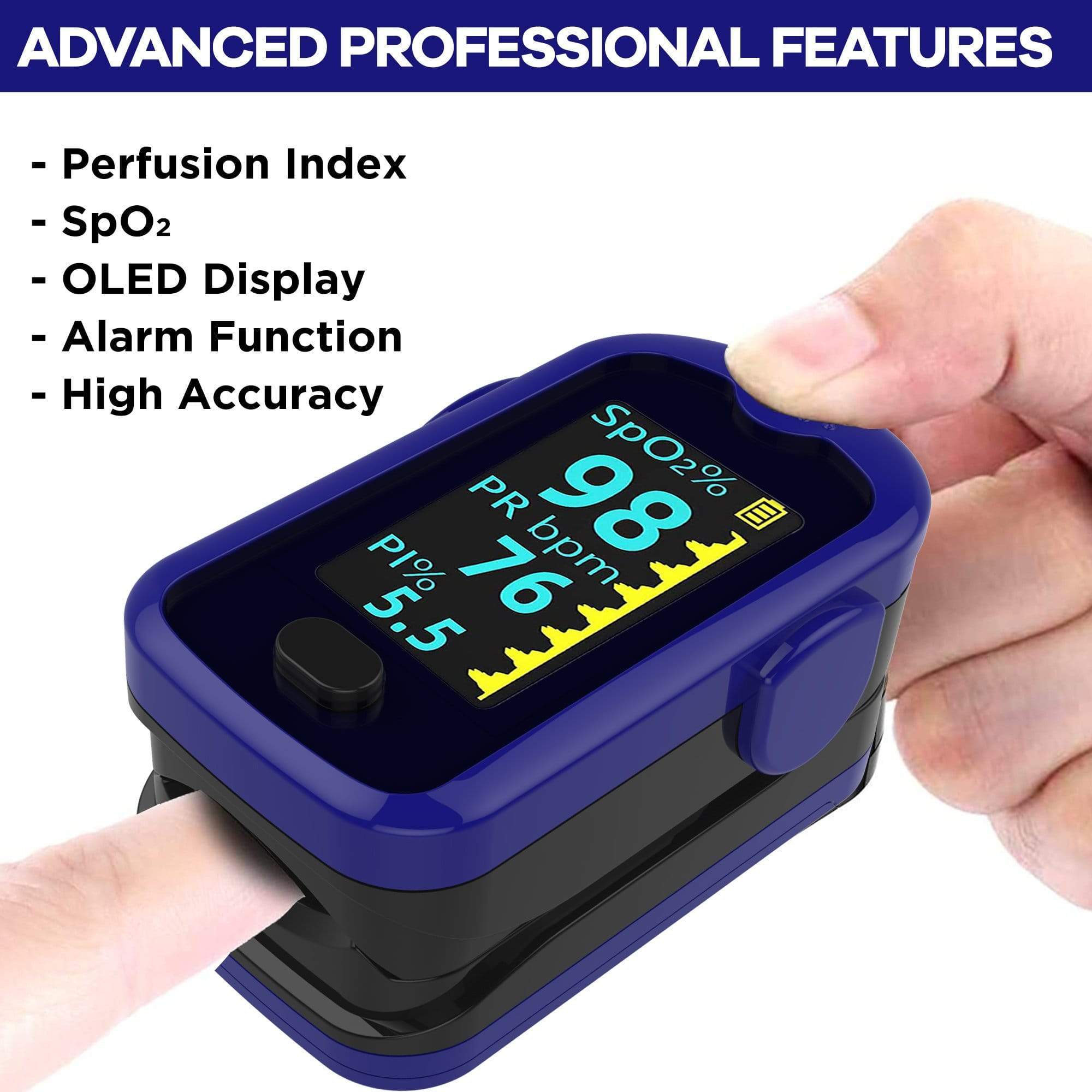 Dr Trust USA Pulse Oximeter 217 (Blue) | Dr Trust.