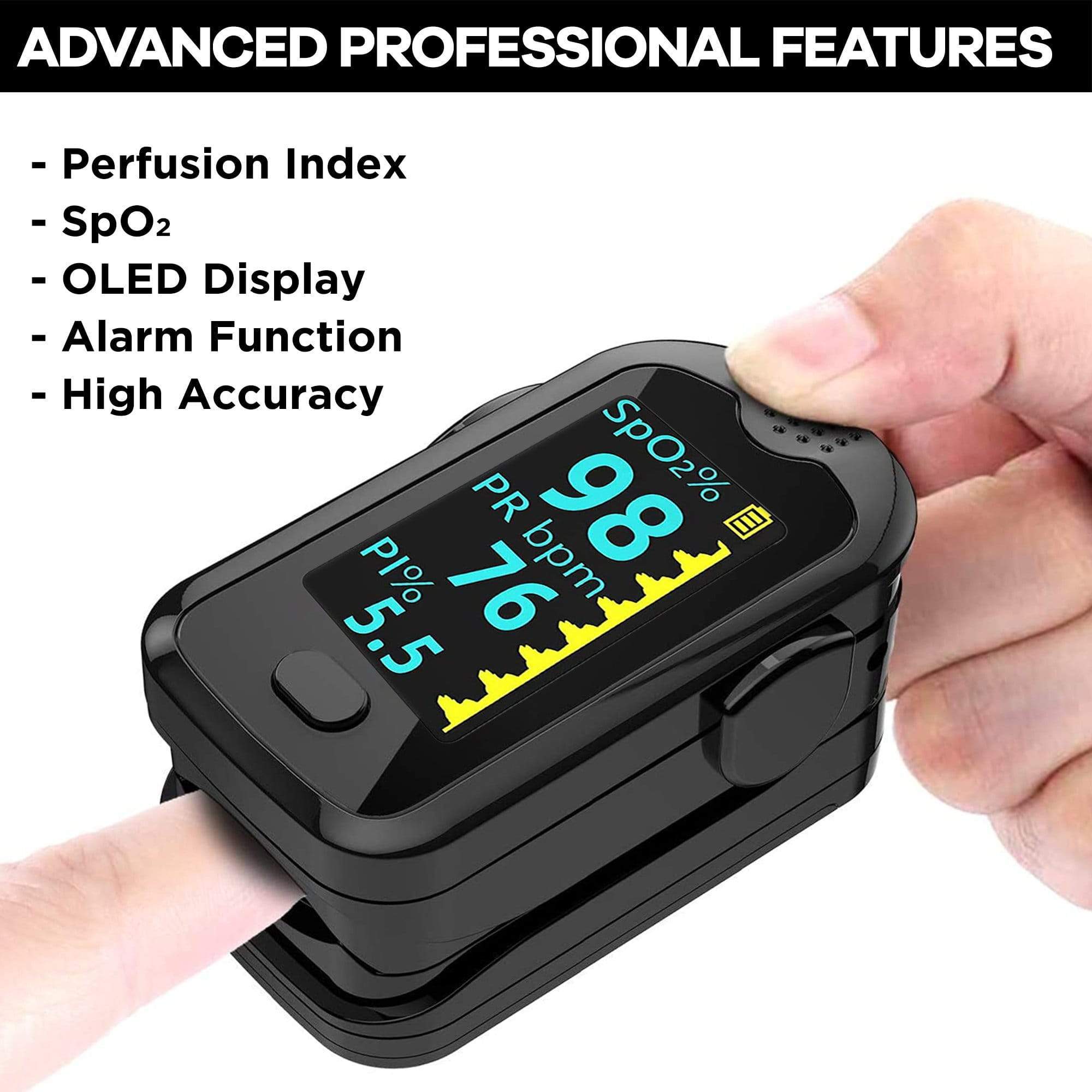 Dr Trust USA Pulse Oximeter 217 (Black) | Dr Trust.