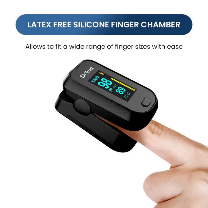 Dr Trust USA Finger Tip Pulse Oximeter Professional 210 Oxygen Check | Dr Trust.
