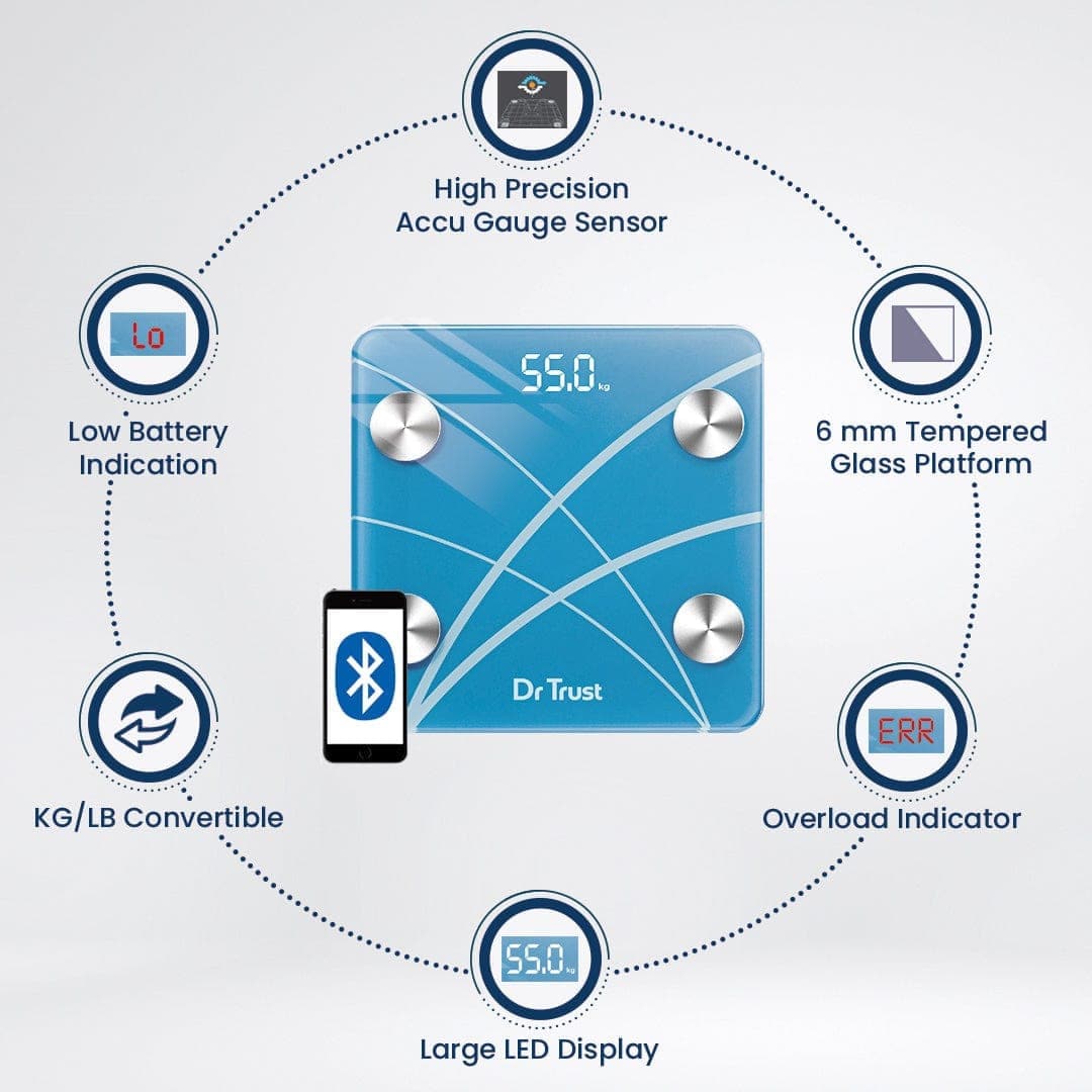 Dr Trust USA Weighing Scale Dr Trust USA 519 Smart Body Fat and Composition Scale