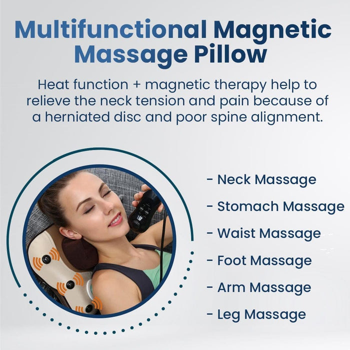 Dr Trust USA Massager Dr Physio USA 3D Cushion Massager with Heat Pillow Massager 1009