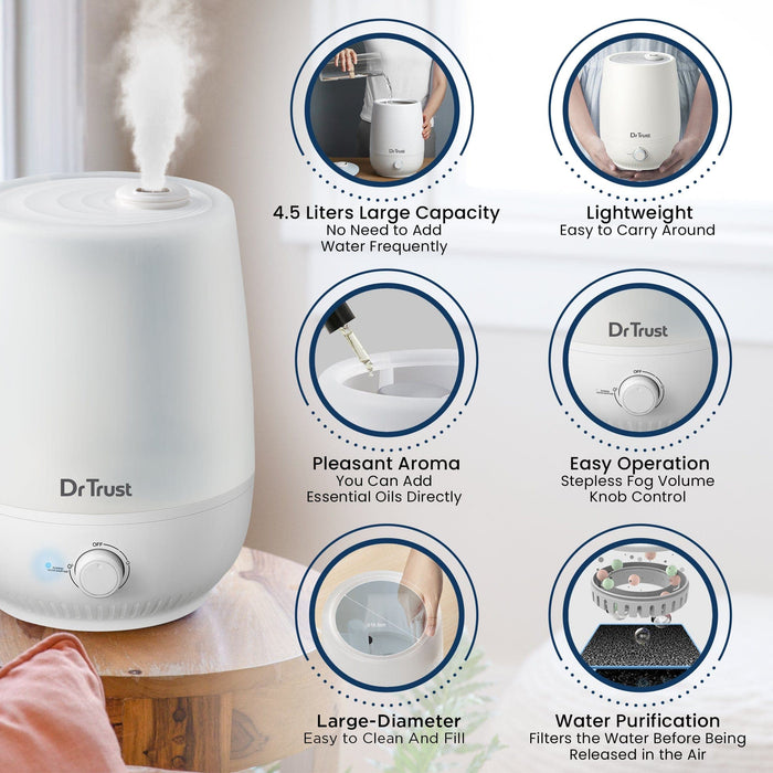 Dr Trust USA humidifier Dr Trust USA Cool Mist Humidifier 4.5 L - 907