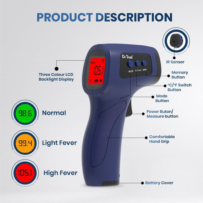 Dr Trust USA t3 Dr Trust USA Non Contact IR Infrared Thermometer 610