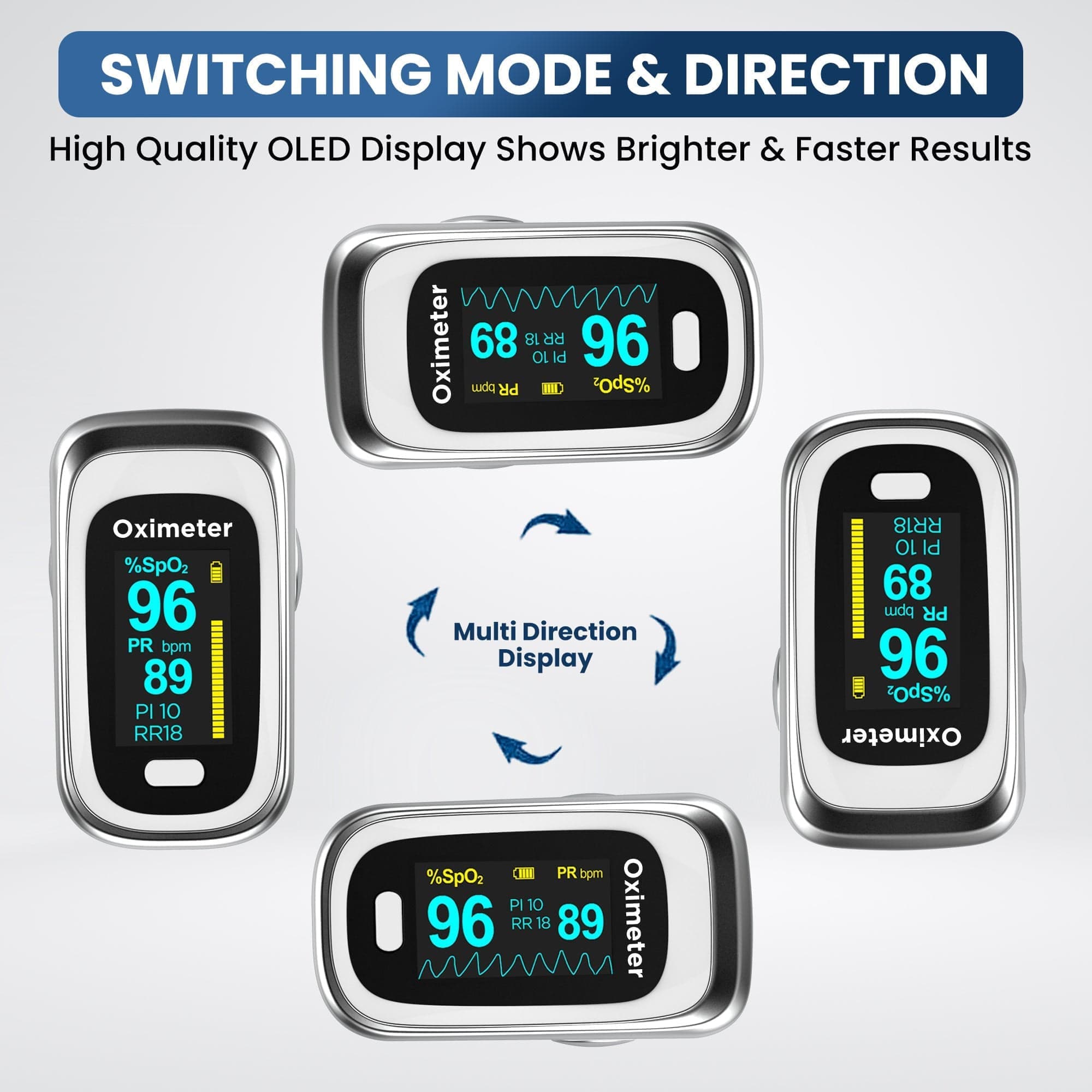 Dr Trust USA Pulse oximeter Dr Trust USA Pulse Oximeter 213 (Silver)