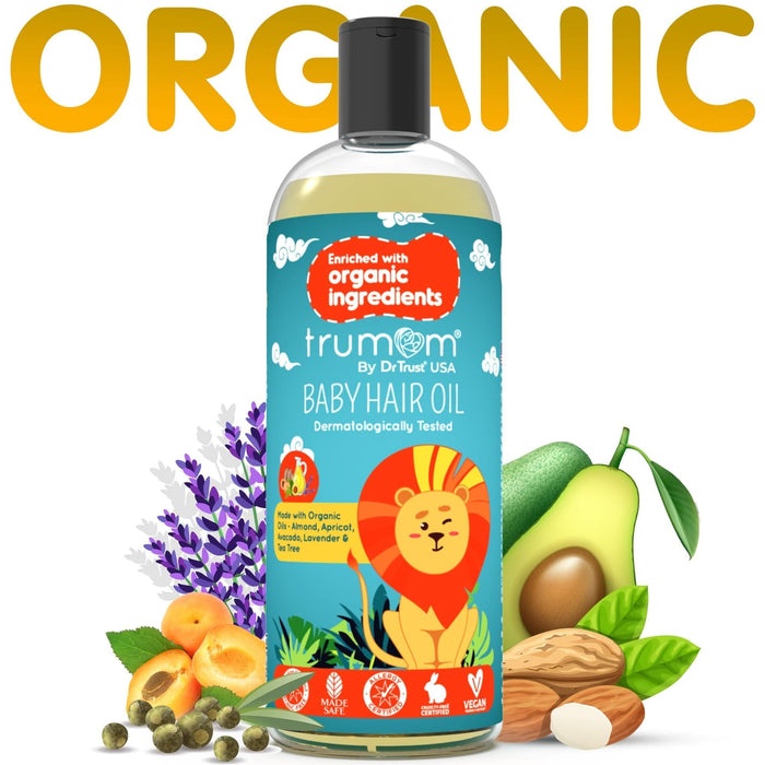Dr Trust Trumom organic Trumom USA ORGANIC Hair Oil 100 ml - Australian Made Safe Certified, Toxins & Harmful Chemical Free 2017