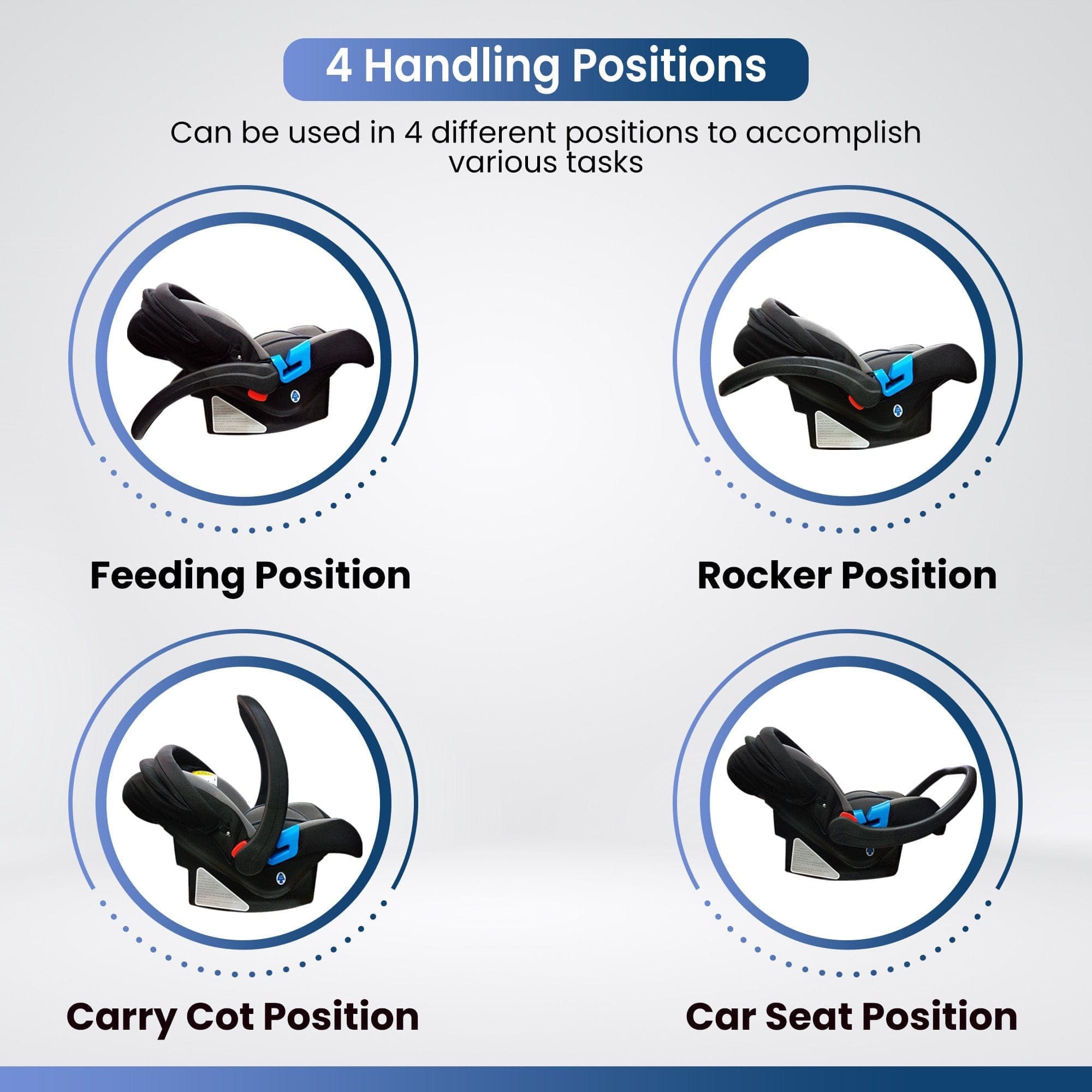 Dr Trust USA carry cot Trumom USA Infant Baby Car Seat, Carry Cot and Rocker with Canopy 2007 (0-13 kgs)