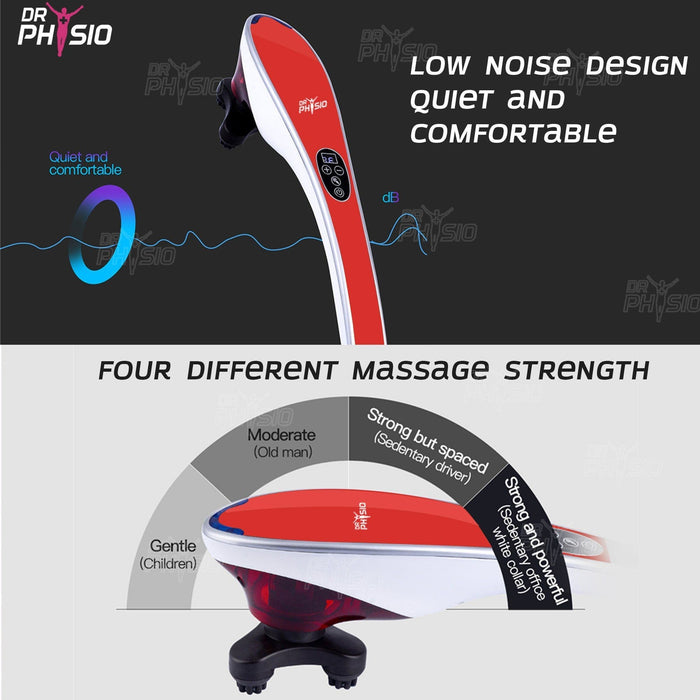 Dr Physio USA Hammer Pro Body Massager Machine (Red) 1005 | Dr Trust.