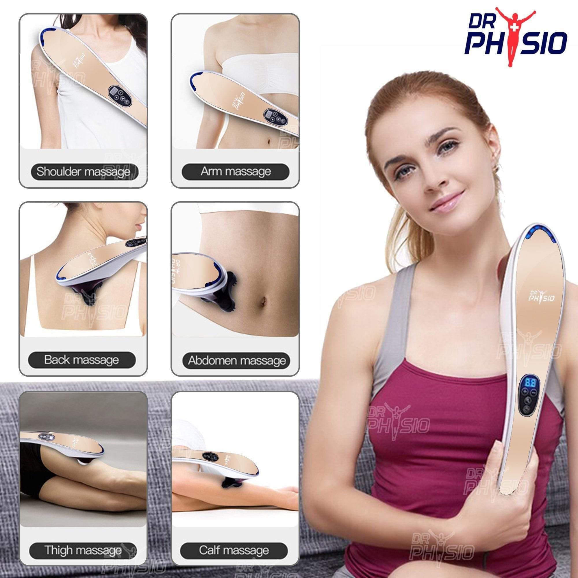 Dr Physio USA Hammer Pro Body Massager Machine (Golden) 1006 | Dr Trust.