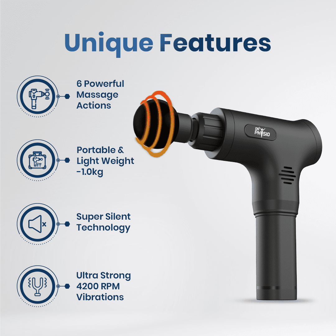 Dr Physio USA Supervolt Go Cordless Massager Gun 1029