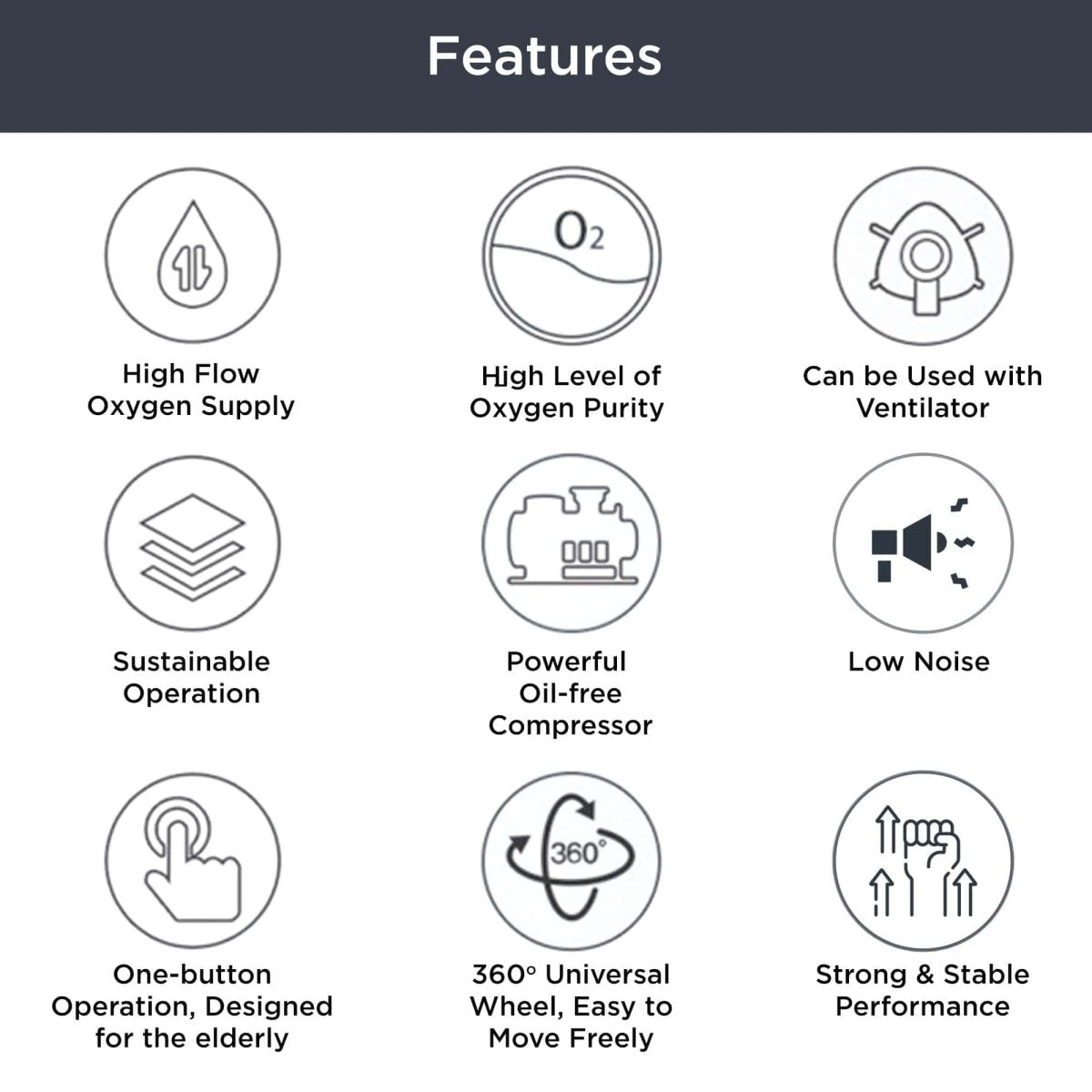 Dr Trust USA 10L Oxygen Concentrator 1103