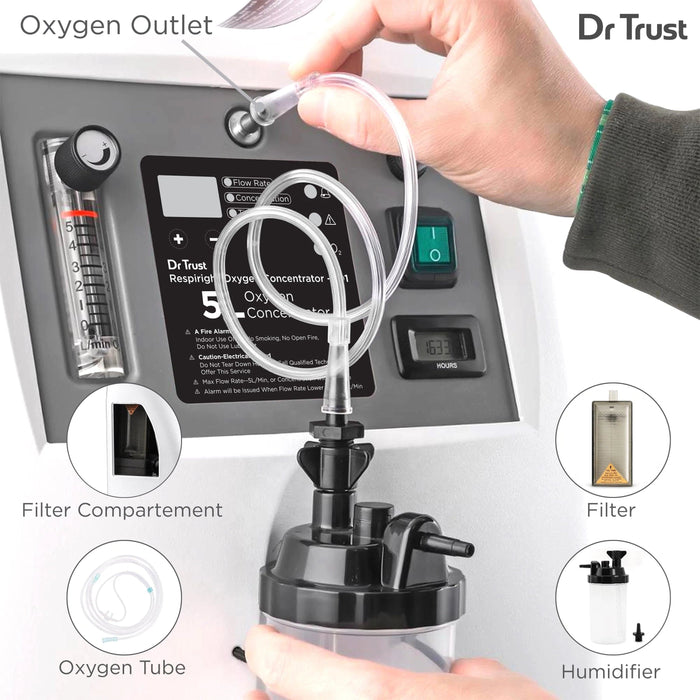 Dr Trust USA Oxygen Concentrators Dr Trust USA 5L Oxygen Concentrator 1101