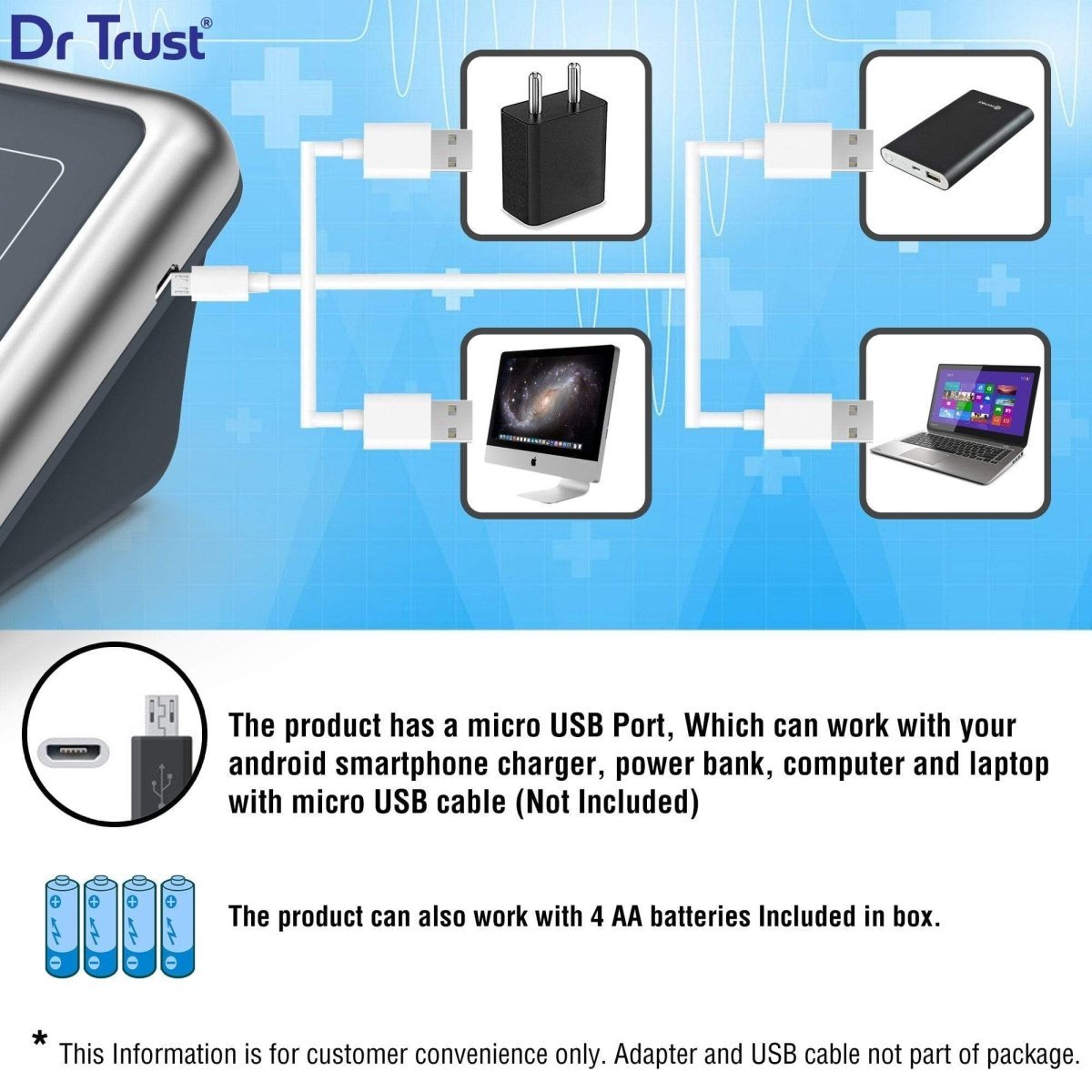 Dr Trust USA A-One Max Blood Pressure Monitor