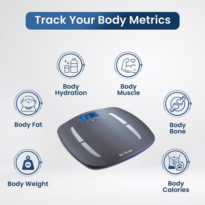 Dr Trust USA Weighing Scale Dr Trust USA Absolute Fitness Body Composition Monitor Weighing Machine 504