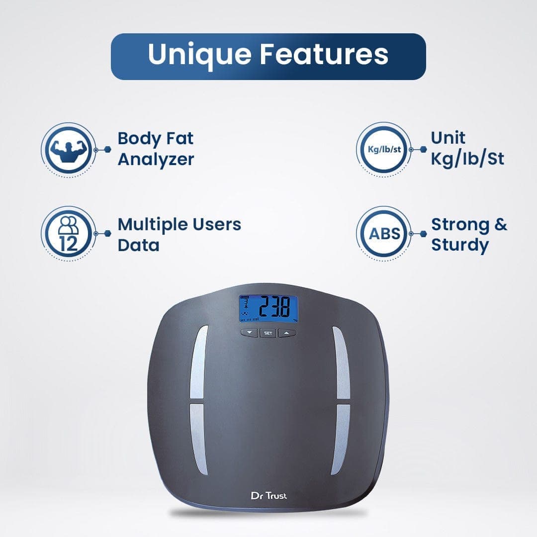 Dr Trust USA Weighing Scale Dr Trust USA Absolute Fitness Body Composition Monitor Weighing Machine 504