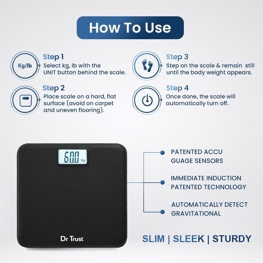 Dr Trust USA ABS Leather Personal Scale 506