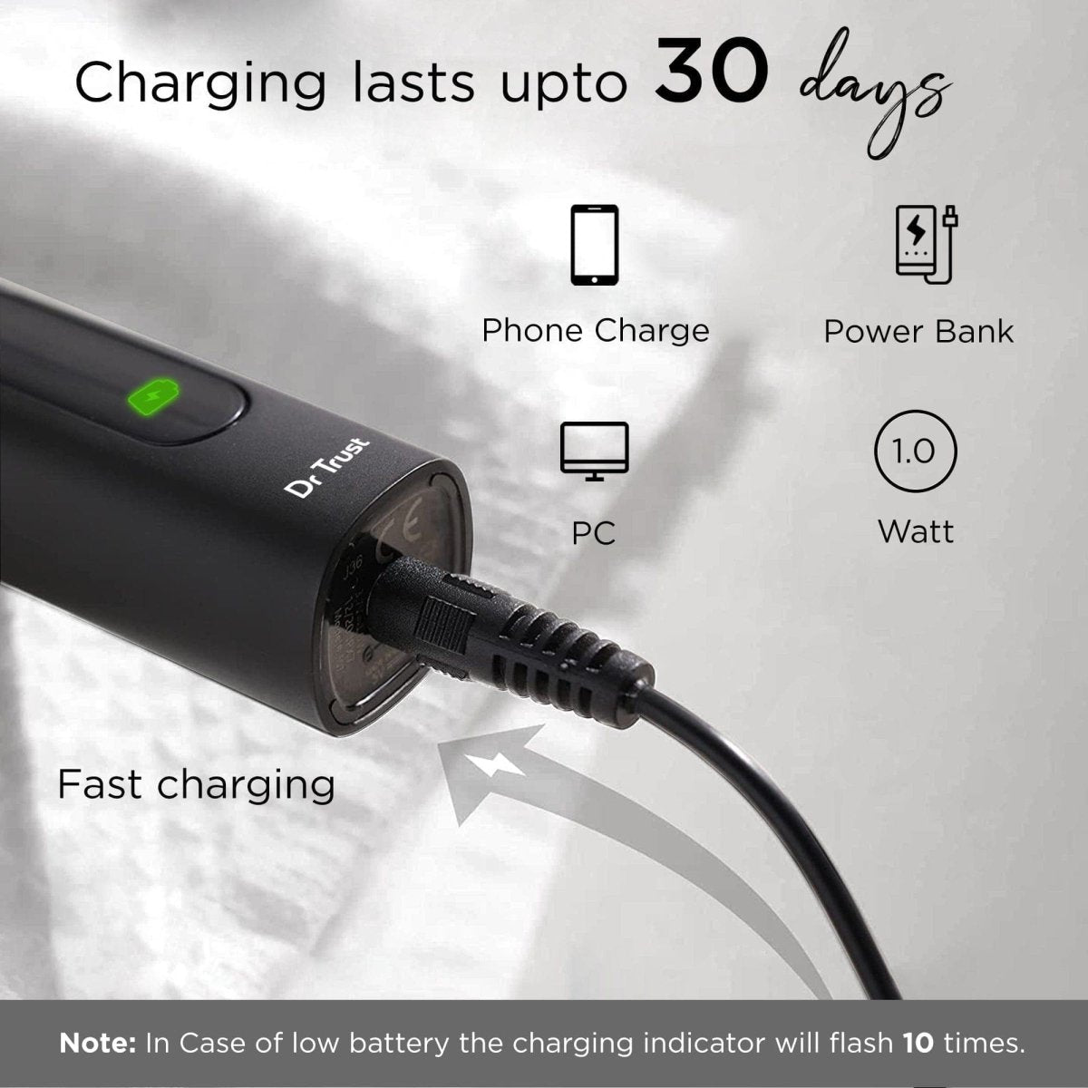 Dr Trust USA Aquacare® Sonic Electric Toothbrush 320