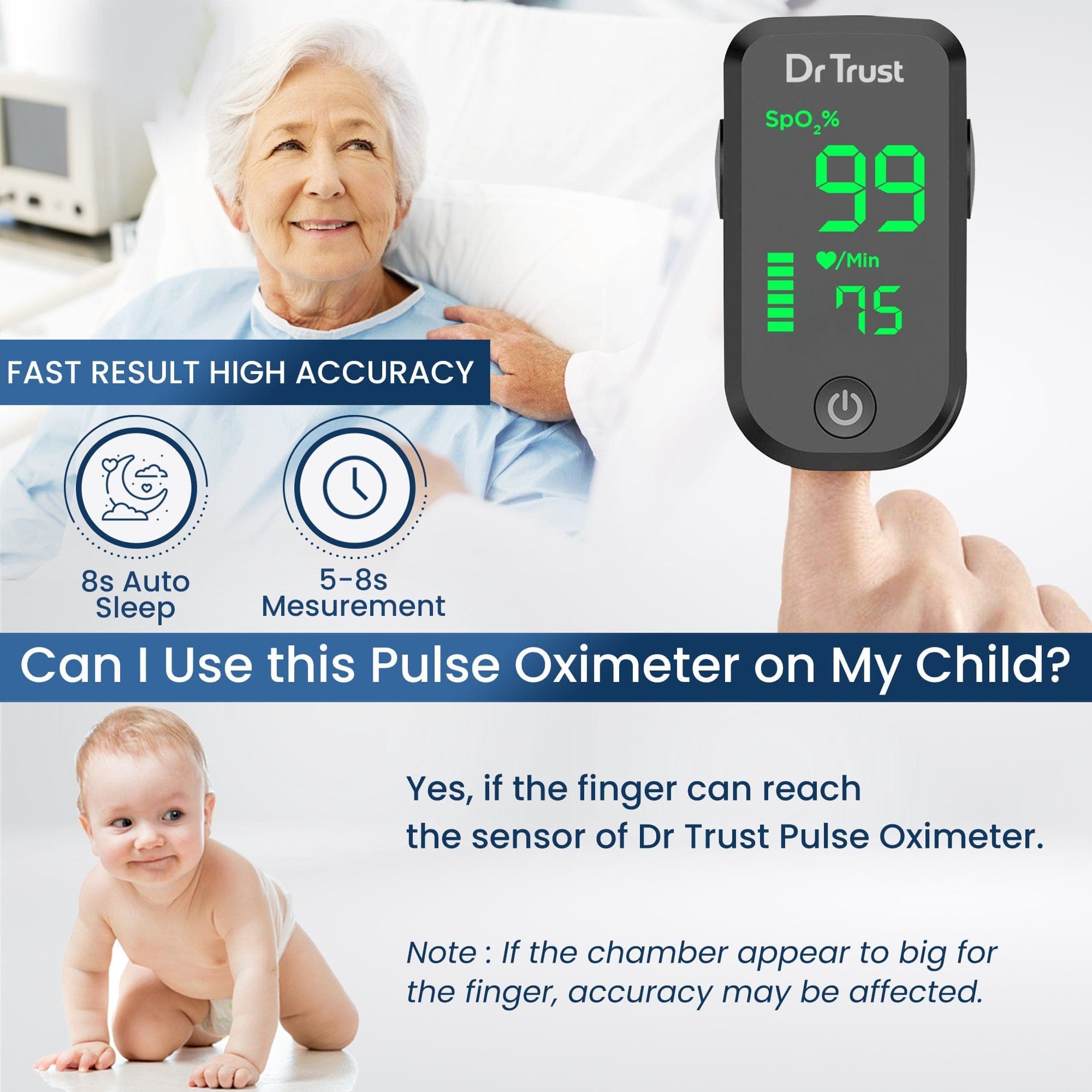 Dr Trust USA Pulse oximeter Dr Trust USA Pulse Oximeter 211