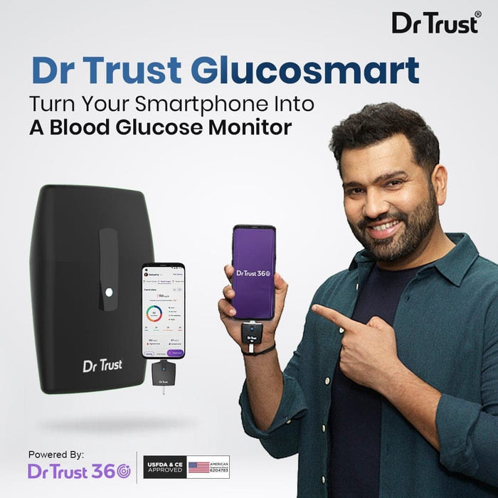 Dr Trust USA free_gift Dr Trust USA GlucoSMART Glucose meter 9004 with 25 strips (Android compatible)
