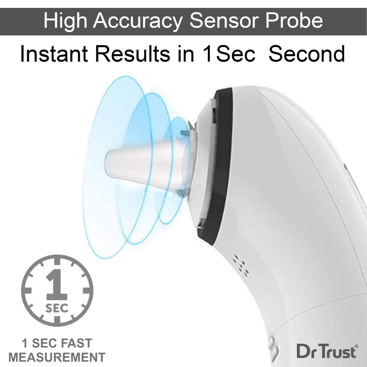 Dr Trust USA Handy Infrared Forehead & Ear Thermometer 607 PRO
