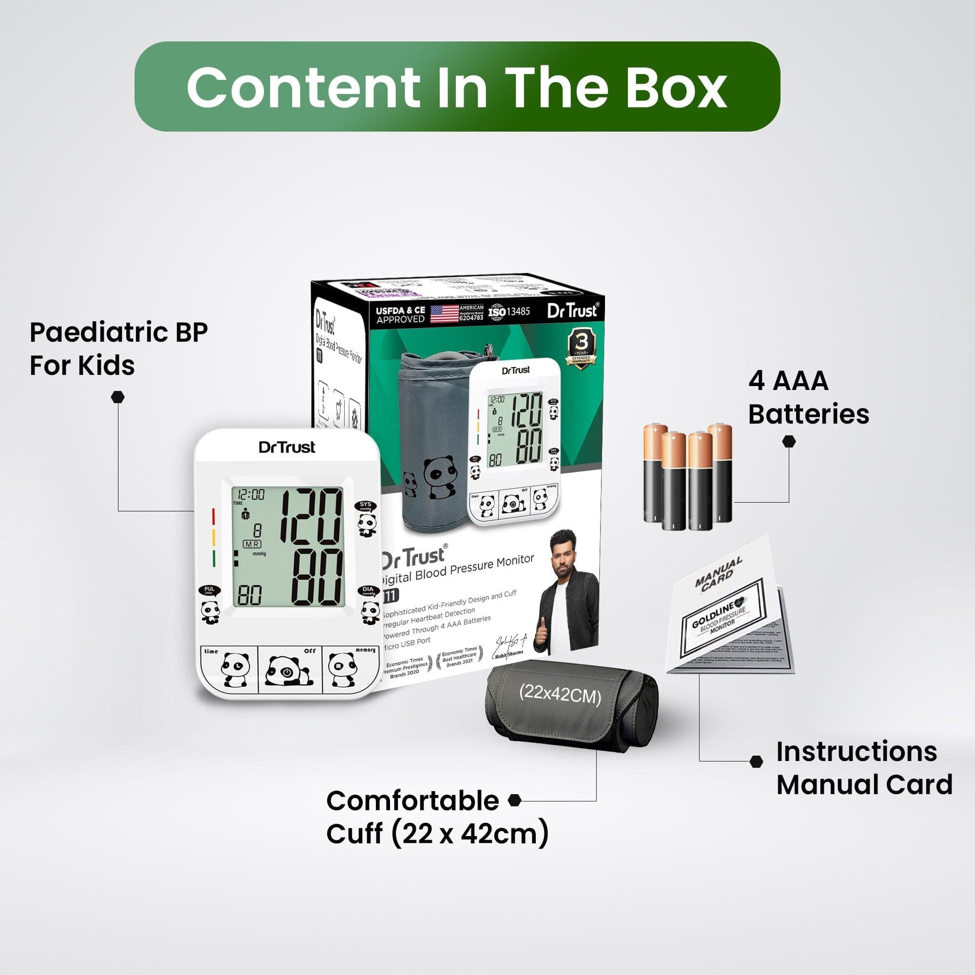 Dr Trust USA Blood Pressure Monitor Dr Trust USA Paediatric BP for Kids 111