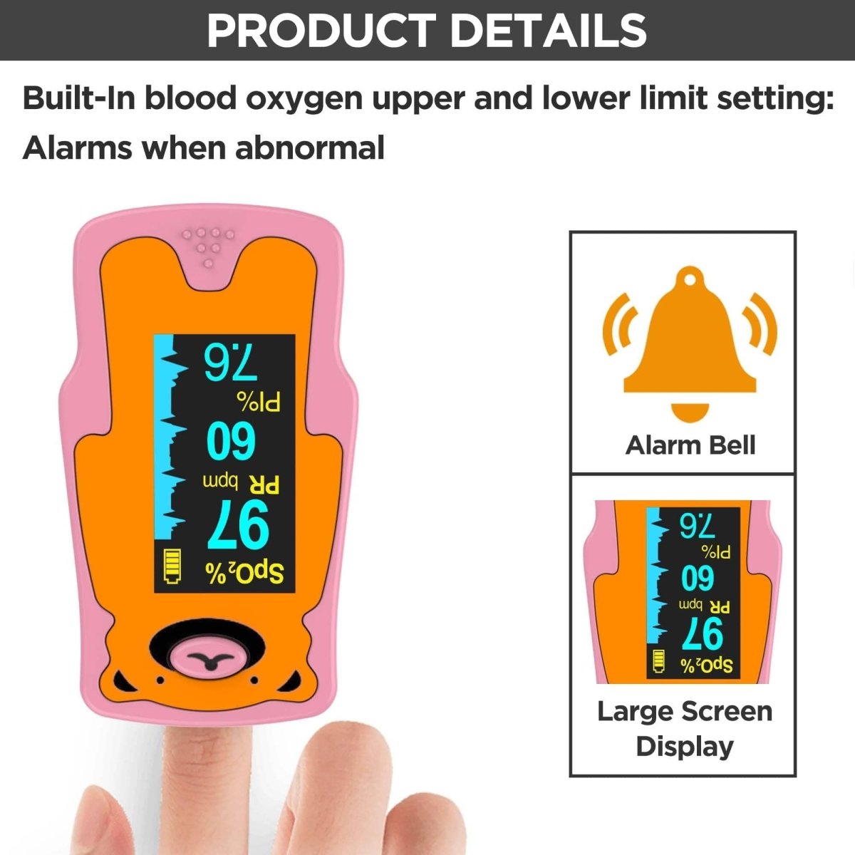 Dr Trust USA Pediatric Pulse Oximeter for Children 216