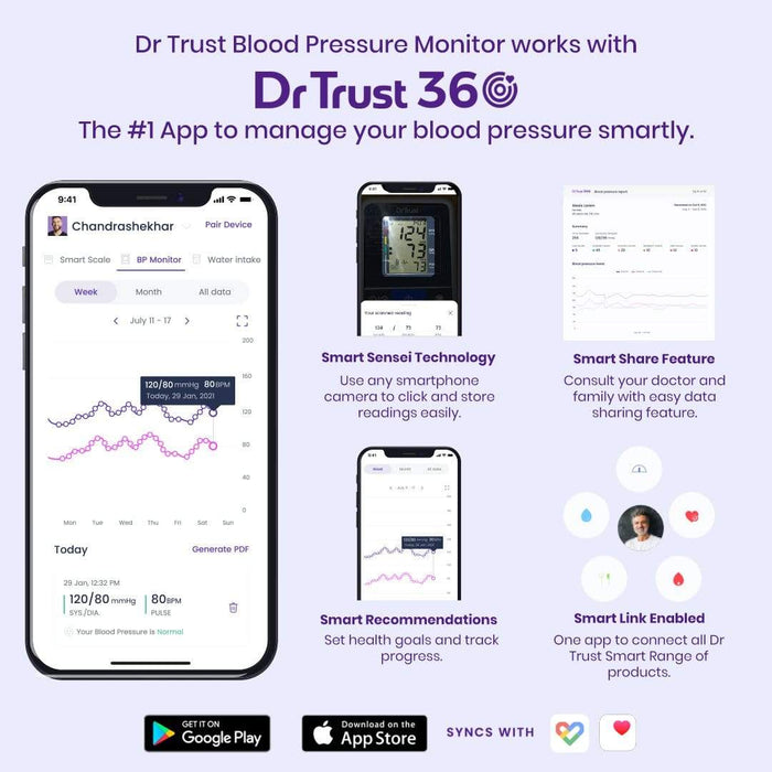Dr Trust USA Silverline BP Monitor Blood Pressure Monitor | Dr Trust.
