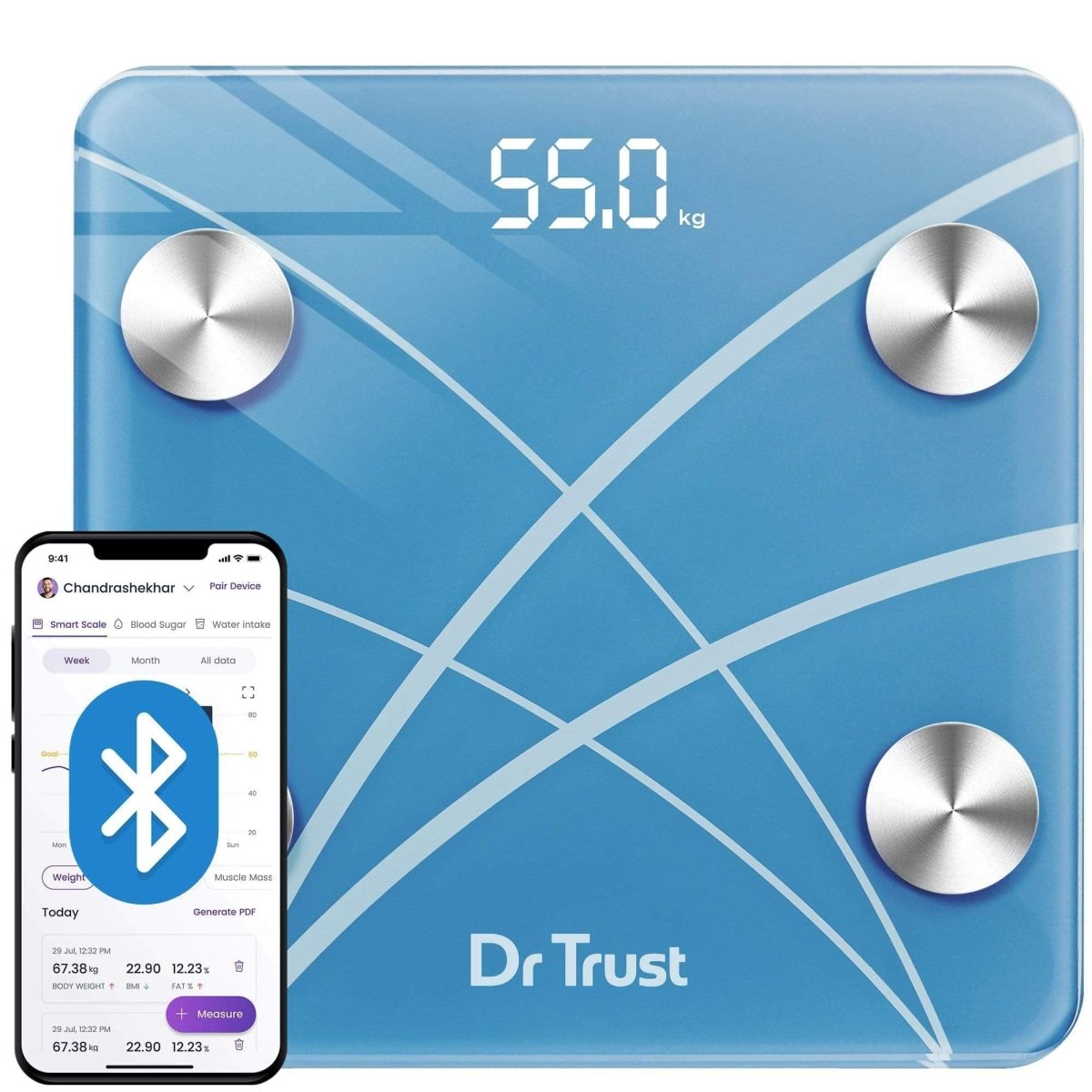 Dr Trust USA Smart Body Fat Scale 519