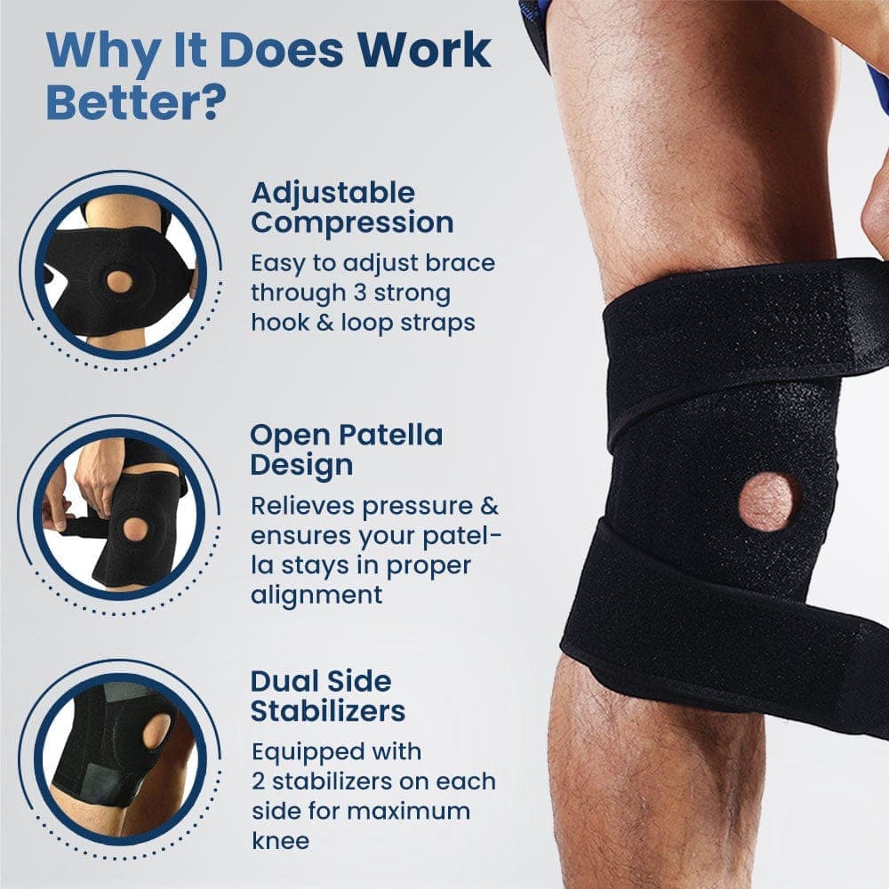Dr Trust USA Ortho Products Dr Trust USA Spring Knee Protector Outdoor Sports 334 Free Size
