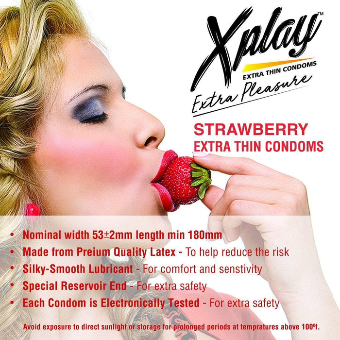 Dr Trust USA Xplay Extra thin Condoms (Strawberry) | Dr Trust.