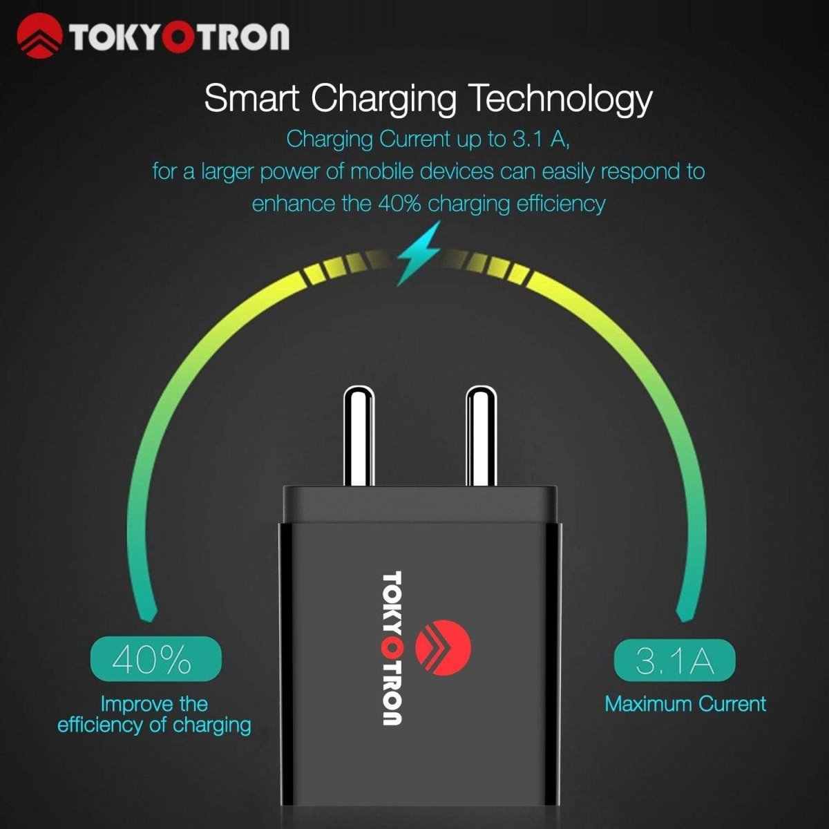 Tokyotron 2 Port USB Wall Charger
