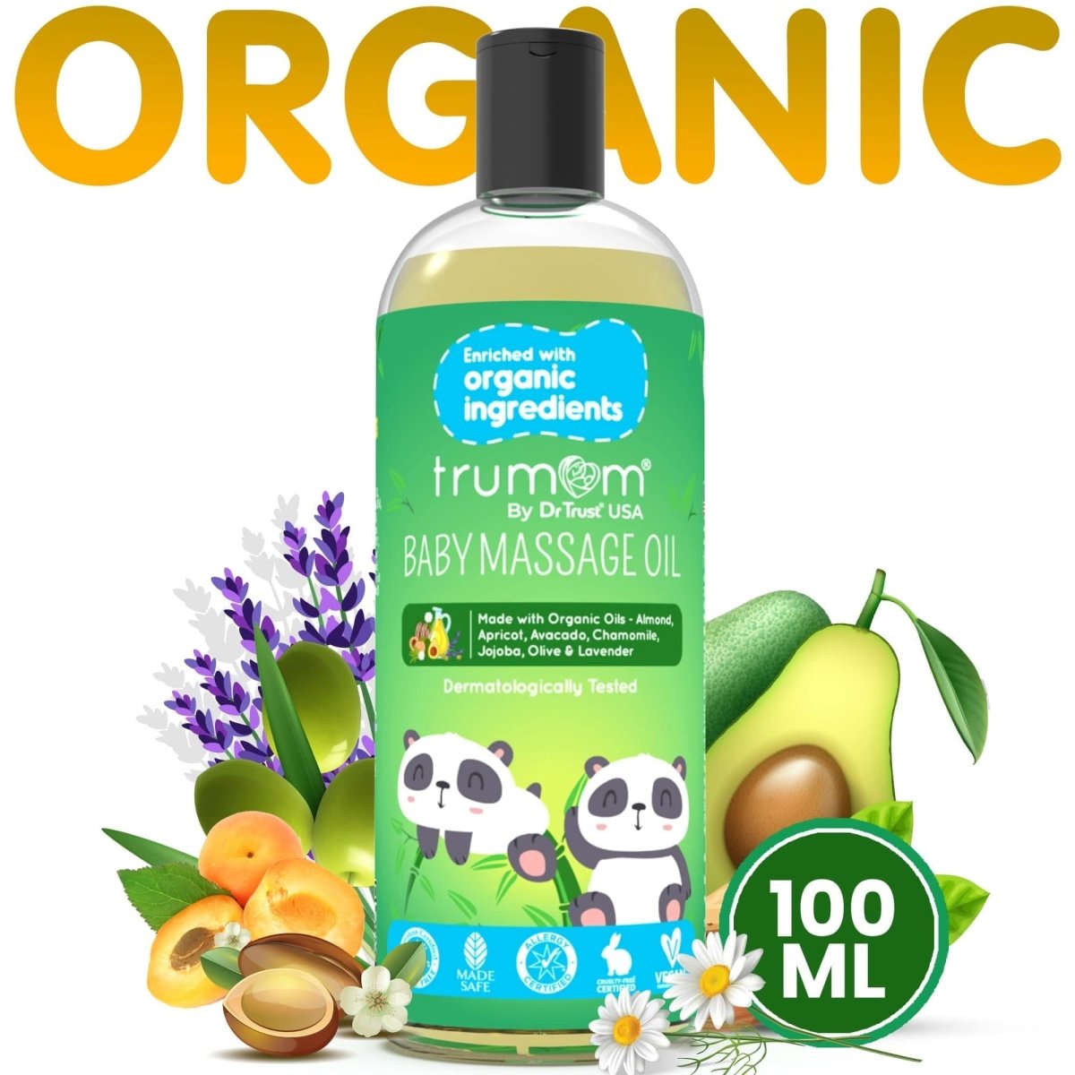 Trumom USA ORGANIC Massage Oil 2016 (100 ml)